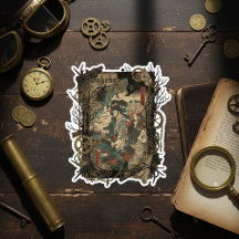 Colagem Gótico Japonês Vintage