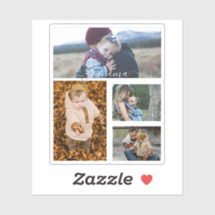 Adesivo Colagem Simples Família Ama Moderna Vovó Mãe