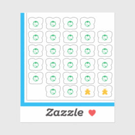 Adesivo Colchetes de chá - Família de jogos de Conselho