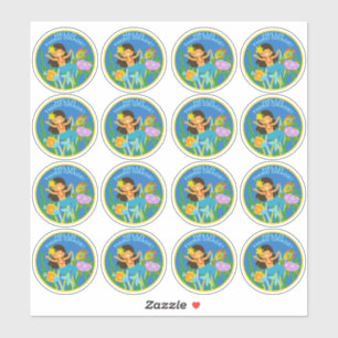 Adesivo Colchetes de escola, Alô, 3º ano!