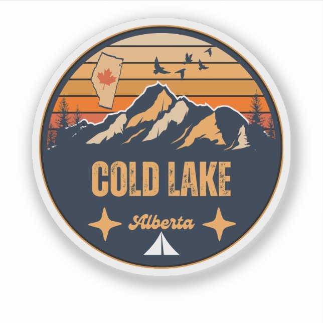 Adesivo Cold Lake, Alberta (Frente)