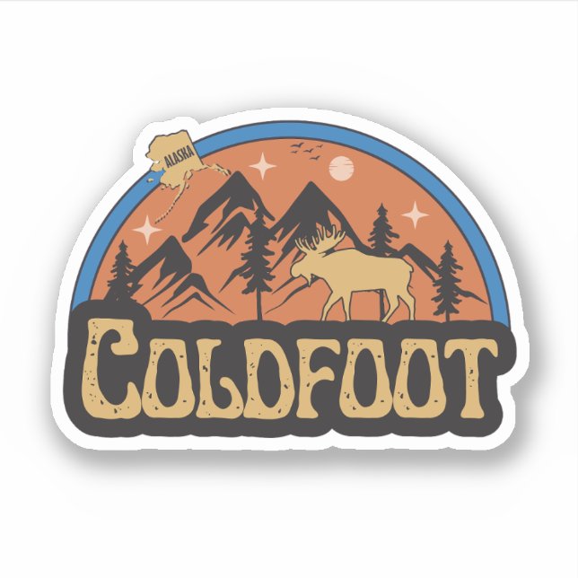 Adesivo Coldfoot, Alaska Sticker (Frente)