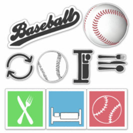 Adesivo Coleção de Beisebol do Sleep