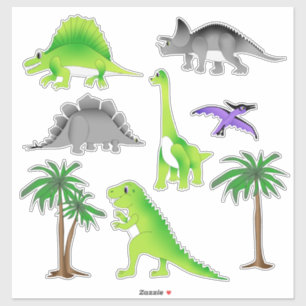 Adesivo Coleção de Dino Sticker Dino Cute de Dinossaur L