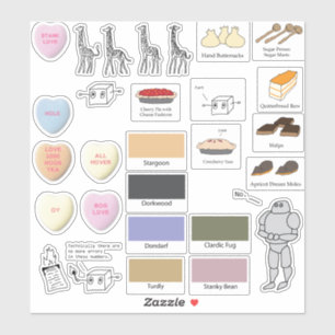 Adesivo Coleção de esquisitice AI