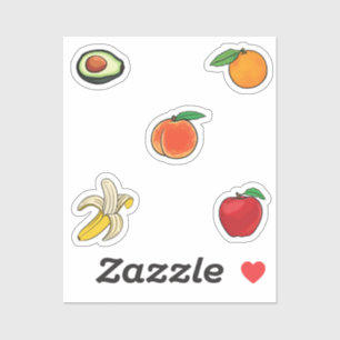 Adesivo coleção de frutas