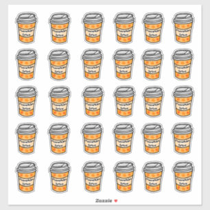 Adesivo Coleção de palhetas de especiarias de abóbora