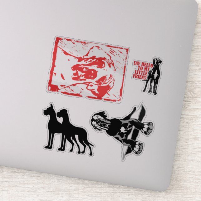 Adesivo Coleção Great Dane de Adesivos para Carros (Detalhe)
