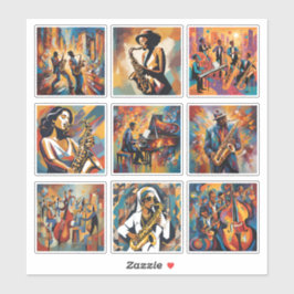 Adesivo Coleção Jazz Music Sticker