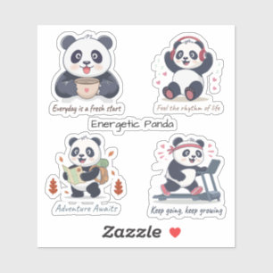 Adesivo Coleção Panda Energético