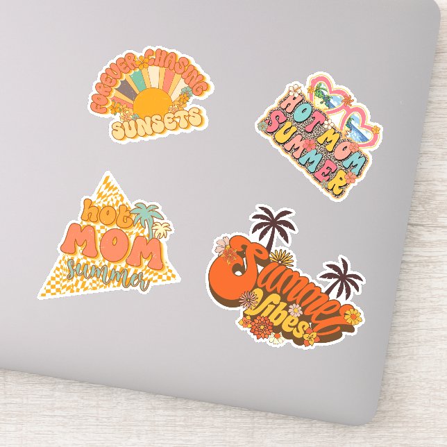 Adesivo Coleção Vibrant Summer Fun Sticker - Conjunto de 4 (Detalhe)