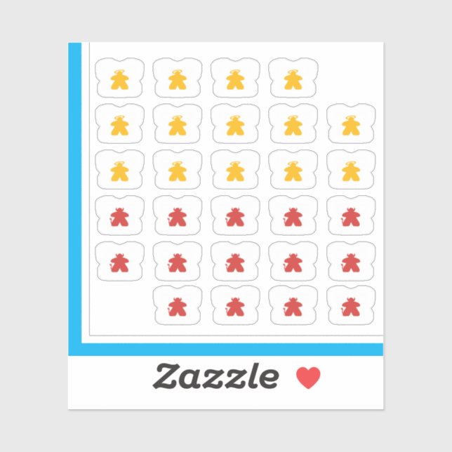 Adesivo Coletes de chá - Anjo de jogos de Conselho (Folha)