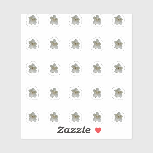 Adesivo Coletes de cor branca (Folha)