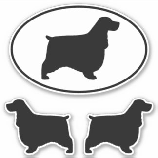 Adesivo Coletor de Cachorros de Choque Inglês Silhouettes