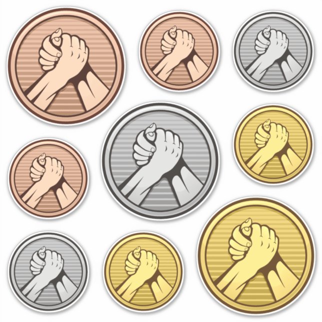 Adesivo Coletor de Luta do braço (Frente)