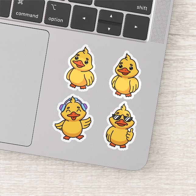 Adesivo Coletor de patos de desenho animado bonito (Detalhe)