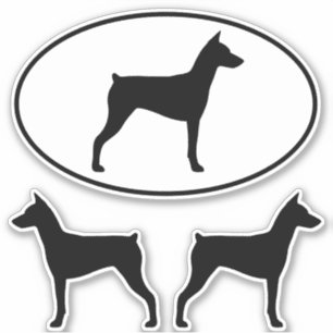 Adesivo Coletor de Silhuettes de Cachorro Alemão