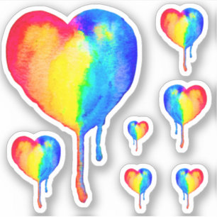 Adesivo Coletor do Rainbow Heart Vinyl Sticker