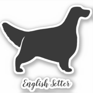 Adesivo Coletor Inglês Silhouette Dog Breyl Vinyl Sticker