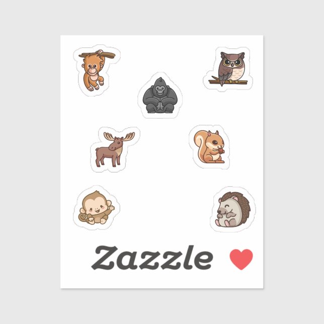 Adesivo Colheita de animais selvagens (Folha)