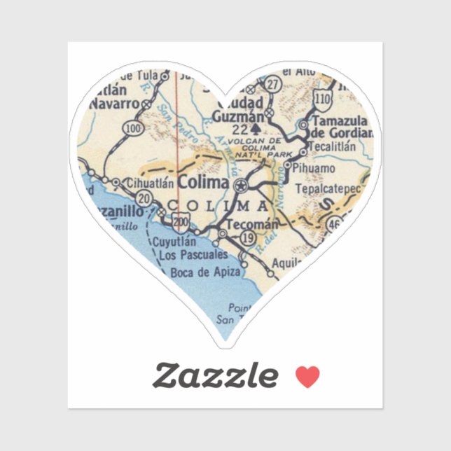 Adesivo Colima México (Folha)