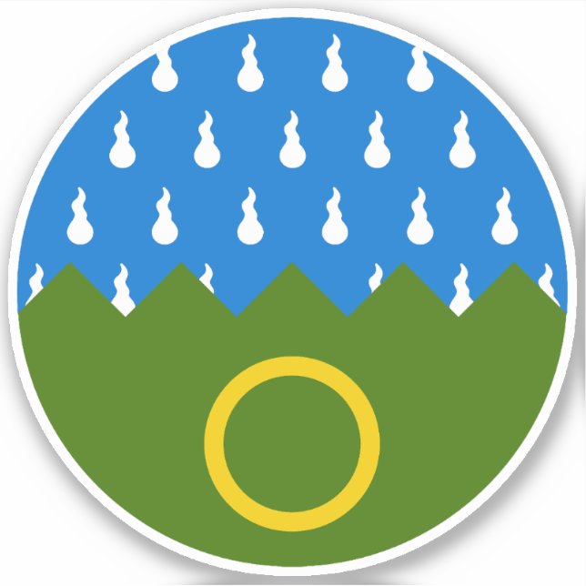 Adesivo Colinas sem fim SCA vinil Sticker (Frente)