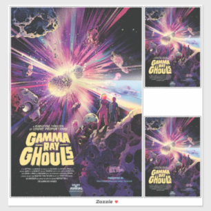 Adesivo Colisão Cósmica de Kilonova Ray Burst Pulsares Gam