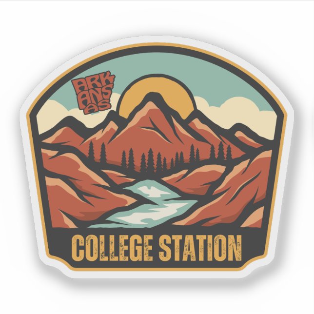 Adesivo College Station, Arkansas  (Frente)