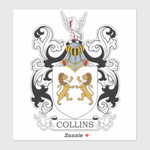 Adesivo Collins Family Crest