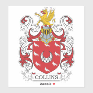 Adesivo Collins Family Crest