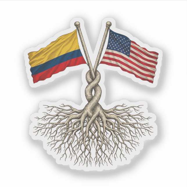 Adesivo Colombian - American (Frente)