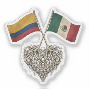 Adesivo Colombiano-Mexicano