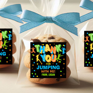 Adesivo Coloque o Vinheta de Favor de Aniversário do Tramp