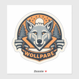 Adesivo Coloque sua vida em pé com os lobos