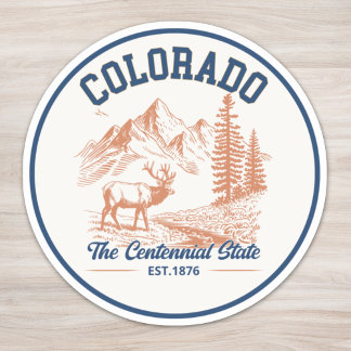 Adesivo Colorado Deer Mountain | The Centennial State