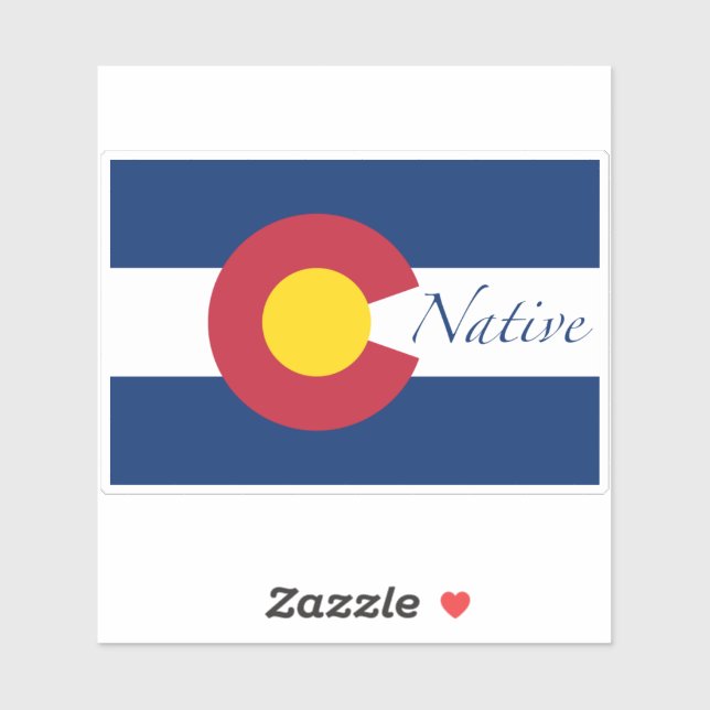Adesivo Colorado Native Flag (Folha)
