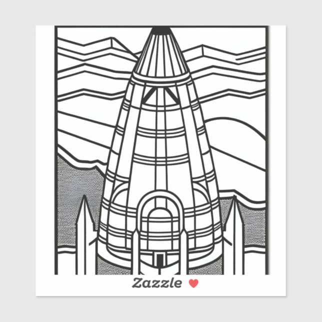 Adesivo Colore seu próprio espaçador Design branco preto (Folha)