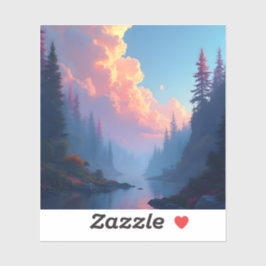 Adesivo Colorfall Grove - Square Vinyl Sticker