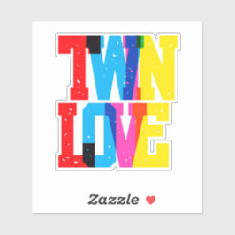 Adesivo Colorful Twin Love Sticker 