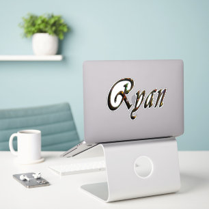 Adesivo Colorida Designed Ryan Name,