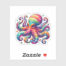 Adesivo Colorida Octopus Vinyl Sticker