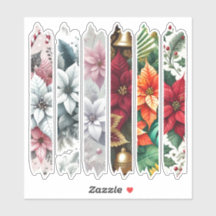 Colorida Poinsettia Washi Tape Stickers