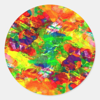 Adesivo colorido de tinta