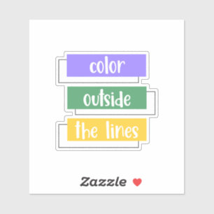 Adesivo Colorir Fora das Linhas