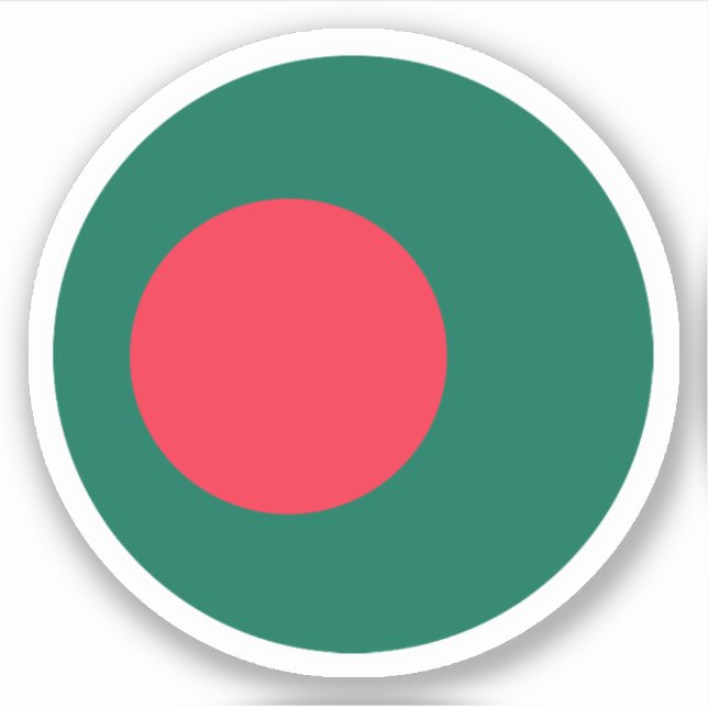 Adesivo com bandeira de Bangladesh (Frente)