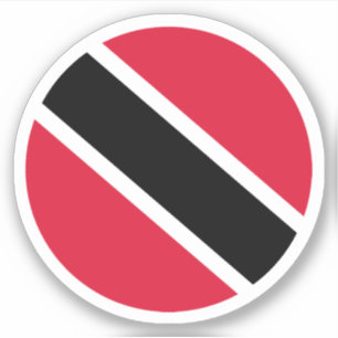 Adesivo com bandeira de Trinidad e Tobago