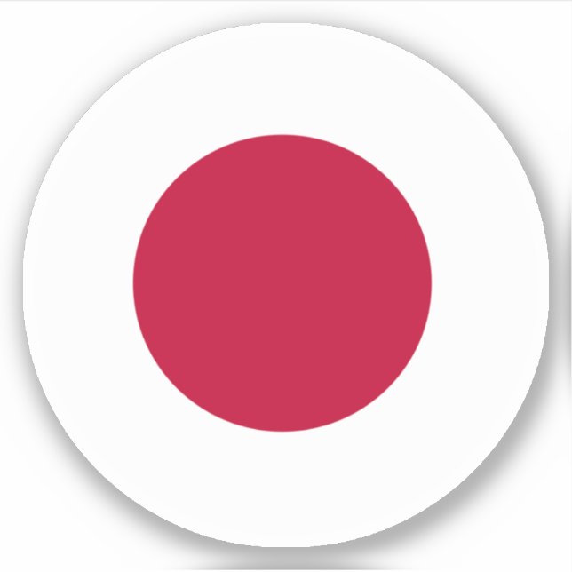 Adesivo com bandeira do Japão (Frente)