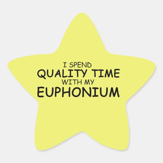 adesivo com estrela do Euphonium Time de Qualidade (Frente)