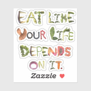 Adesivo Coma como se sua vida dependesse disso