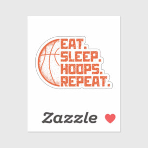 Adesivo Coma Dormir Hoops Repetir Cotações Engraçadas de B